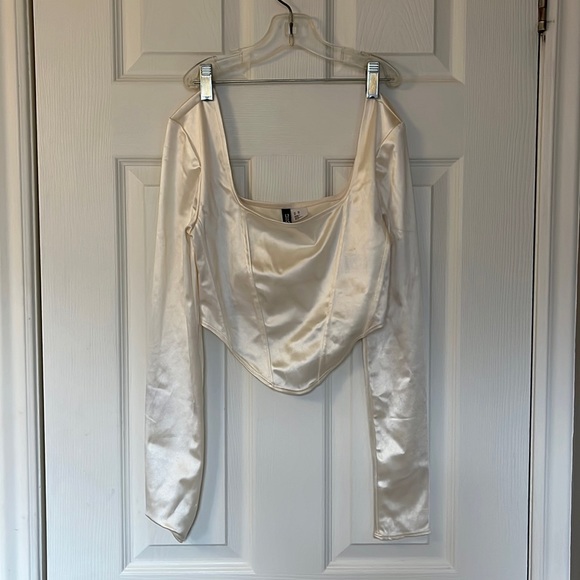 Beautiful Off White Renaissance Corset Top - Picture 1 of 4